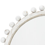 Horizon Wood Mirror, White