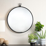 Round Iron Mirror