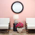 Horizon Wood Mirror, Charcoal