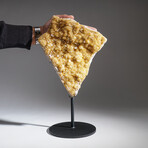 Citrine Quartz Crystal Cluster on Metal Stand // 15", 5.9 lbs