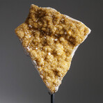 Citrine Quartz Crystal Cluster on Metal Stand // 15", 5.9 lbs