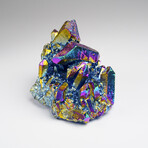 Rainbow Aura Quartz Crystal Cluster // 383.6 grams