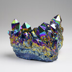 Rainbow Aura Quartz Crystal Cluster // 491.1 grams