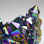 Rainbow Aura Quartz Crystal Cluster // 491.1 grams