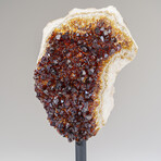 Citrine Quartz Crystal Cluster on Metal Stand // 7.5", 2.2 lbs