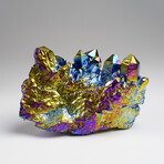 Rainbow Aura Quartz Crystal Cluster // 491.1 grams