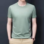Solid Crewneck T-shirt // Light Green (M)