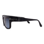 Men's // Persol PO3315S 95/53 Square Sunglasses // Black + Grey Gradient Lenses
