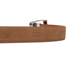 Moncalieri Alligator & Cobra Leather Belt // Brown + Cognac (36)