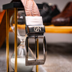 Riccardo Caiman Belly Leather Belt // Bay Apache (44)