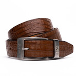 Riccardo Caiman Belly Leather Belt // Bay Apache (44)
