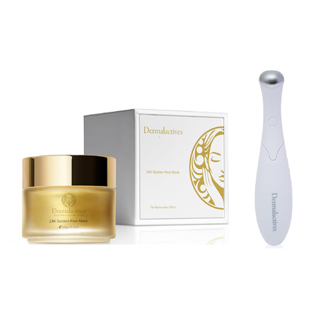 Dermalactives // 24K Golden Peel Mask + Ion Eye Wand Set // Set of 2