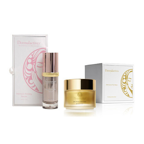 Dermalactives // 24K Golden Peel Mask + Intensive Firming Eye Serum Set // Set of 2