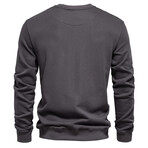 Solid Sweatshirt // Dark Gray (M)