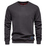 Solid Sweatshirt // Dark Gray (M)