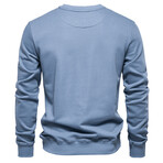 Solid Sweatshirt // Sky blue (L)