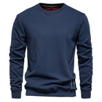 Solid Sweatshirt // Navy (XL)