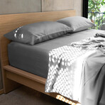 Luxury Bed Sheet Set (White Standard Queen)