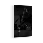 Le Contrebassiste Print on Acrylic by Strugala Didier (16"H x 24"W x 0.25"D)