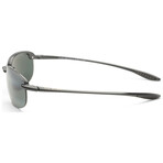 Maui Jim // Hookipa Men's MJ0407SA-001 // Black + Neutral Gray Gradient