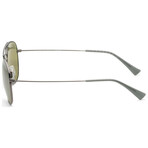 Maui Jim // Hauoli Men's MJ0665S-002 // Silver + Maui HT Gradient