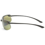 Maui Jim // Banyans Men's MJ0412S-003 // Black + Maui HT Gradient