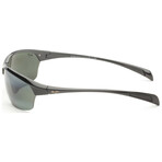 Maui Jim // Hot Sands Men's MJ0426S-001 // Black + Neutral Gray Gradient