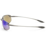 Maui Jim // Hookipa Men's MJ0407S-004 // Gray + Blue Hawaii Mirror