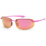 Maui Jim // Hookipa Men's MJ0407S-006 // Pink + Maui Sunrise Mirror (Pink, Maui Sunrise Mirror)