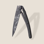 Deejo Serrated 37g. // Carbon Fiber // Café Racer