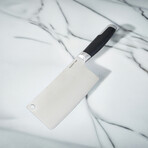 BergHOFF Leo Graphite 7" Forged Stainless Steel Cleaver, Black