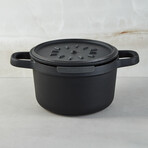 BergHOFF Leo Graphite 3.2qt. Enameled Cast Iron Stockpot, 8"