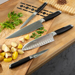 BergHOFF Leo Graphite Stainless Steel Santoku Knife 7"
