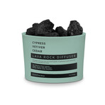 Lava Rock Diffuser, Scented Lava Rocks and 2 Diffusing Oils // Cypress | Vetiver | Cedar Set