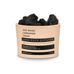 Lava Rock Diffuser, Scented Lava Rocks and 2 Diffusing Oils //  Oudwood | Cardamom | Cedar Set