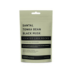 Lava Rock Diffuser, Scented Lava Rocks and 2 Diffusing Oils // Santal | Tonka Bean | Black Musk Set