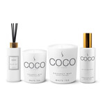 6.5oz and 11oz Coconut Candle + 5oz Reed Diffuser + 5oz All-in-One Spray // White Tea Set