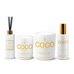6.5oz and 11oz Coconut Candle + 5oz Reed Diffuser + 5oz All-in-One Spray // Honeysuckle Set
