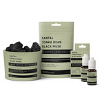 Lava Rock Diffuser, Scented Lava Rocks and 2 Diffusing Oils // Santal | Tonka Bean | Black Musk Set