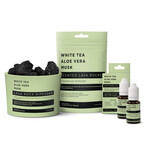 Lava Rock Diffuser, Scented Lava Rocks and 2 Diffusing Oils // White Tea | Aloe Vera | Musk Set