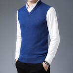 V-Neck Solid Vest // Electric (XL)