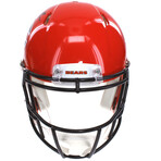 D.J. Moore Autographed Chicago Bears Full Size Orange Alternate Helmet