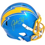 Justin Herbert Autographed Los Angeles Chargers Full Size Flash Helmet