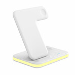 4-in-1 Wireless Charging Stand with Night Light (Black)