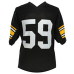 Jack Ham Autographed Pittsburgh Steelers Black Jersey "HOF" Inscribed