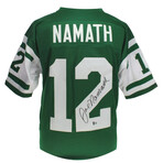 Joe Namath Autographed New York Jets Green Jersey