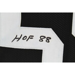 Jack Ham Autographed Pittsburgh Steelers Black Jersey "HOF" Inscribed