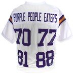 Purple People Eaters Autographed Minnesota Vikings White Jersey
