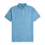 Washed Jersey Short Sleeve Polo // Light Blue (2XL)