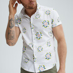 Circular Print T-Series DryTouch Shirt // Cream (2XL)